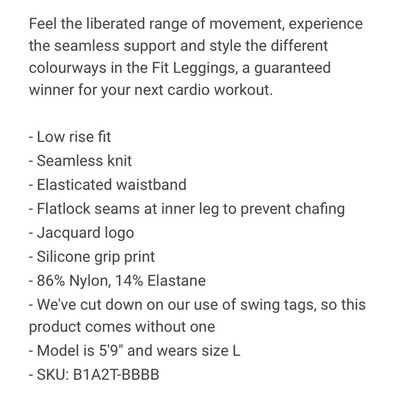 Gym Shark Fit Seamless Black Legging Size XS - Picture 3 of 7